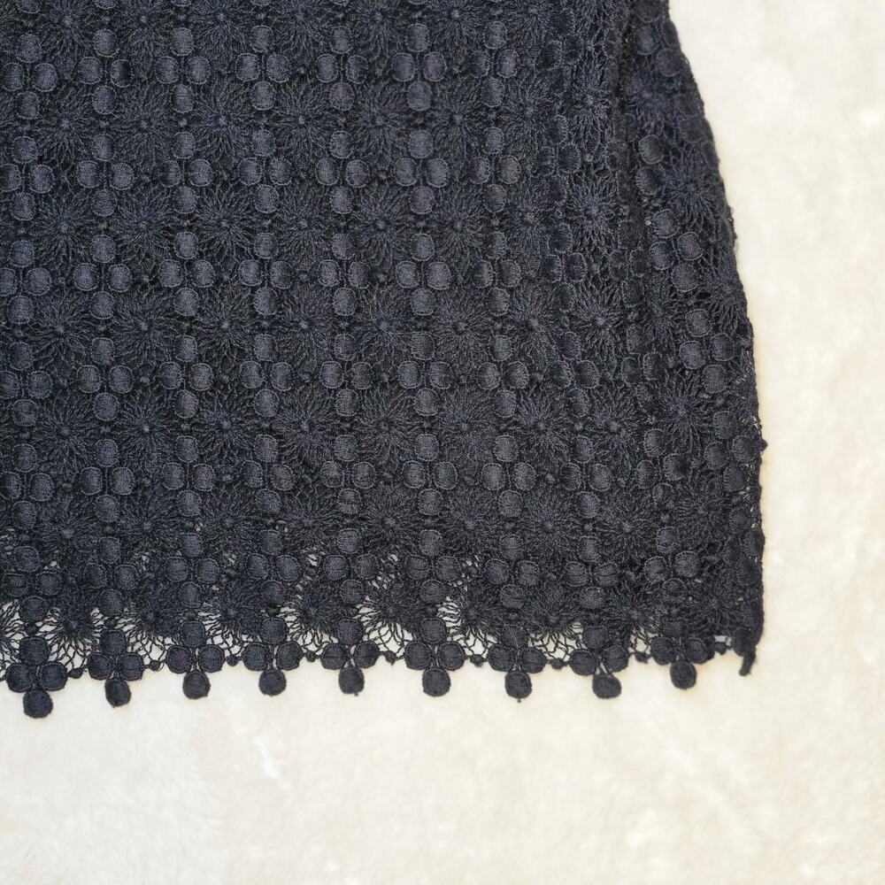 Velvet by Graham & Spencer Black Lace Sheath Dress Women’s Size S 3/4 Sleeve - Picture 2 of 8